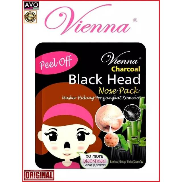 ANEKA - Vienna Charcoal Black Masker Hidung Original BPOM - Masker Hidung Vienna
