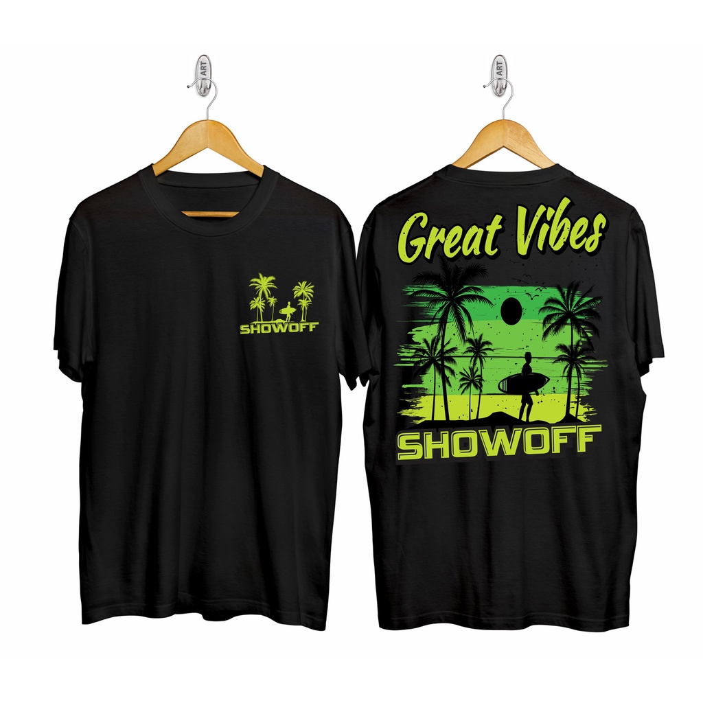 Kaos murah Kaos distro murah baju  distro pria t-shirt murah combed30s Show off great vibe