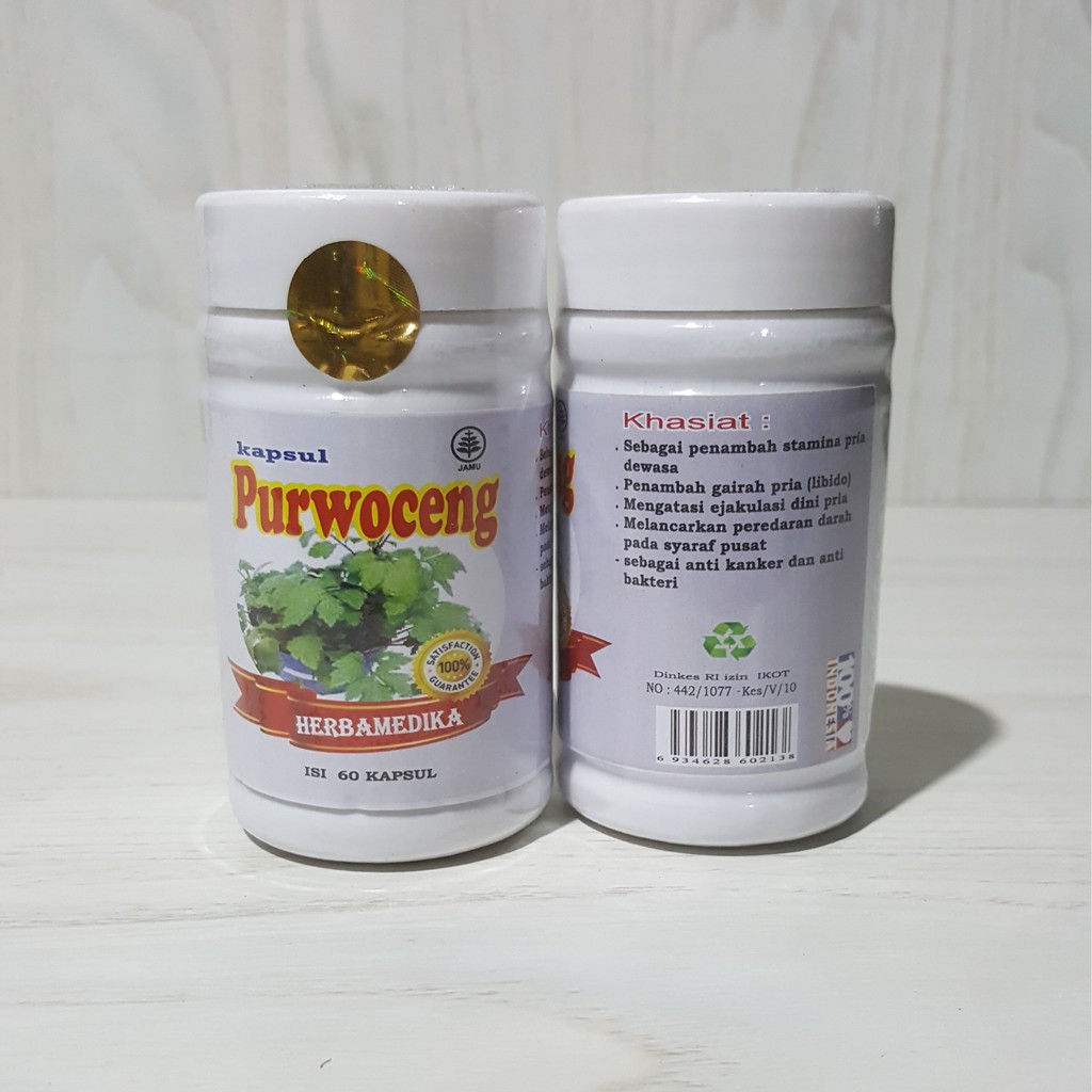 

KAPSUL PURWOCENG ISI 60 KAPSUL HERBAMEDIKA