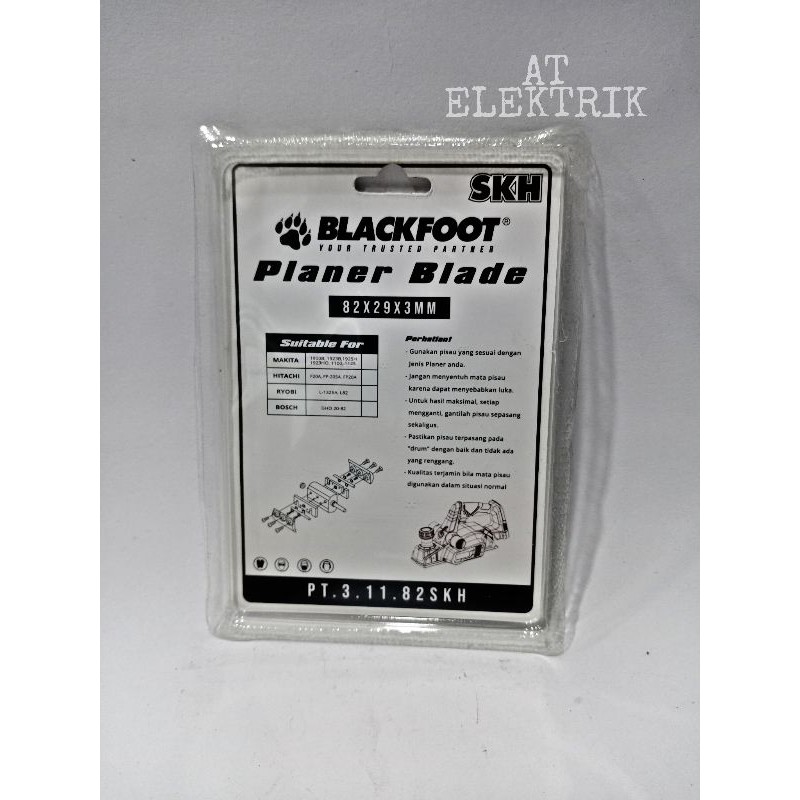 Mata Pisau Serut ( PT. 3.11.82 SKH ) / Planer Blade Black Foot