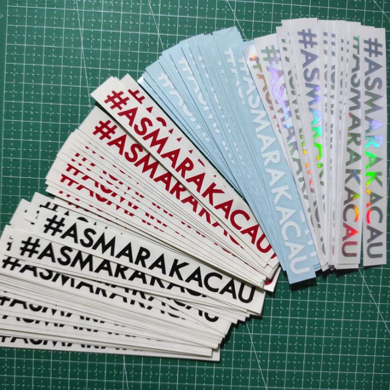 STICKER ASMARAKACAU stiker cutting asmarakacau stiker cutting asmara kacau