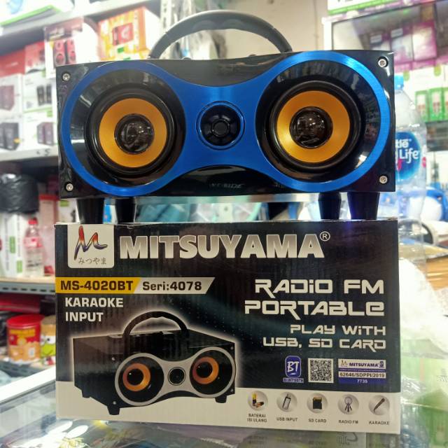 TERMURAH... Speaker Portabel Bluetooth Mitsuyama MS-4020 BT FM Radio USB Super | FMS