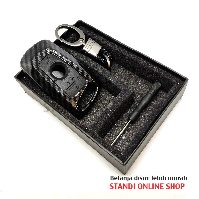 Cover Smartkey Sarung Kunci Remote BMW Seri 3 5 7 F Series Hitam