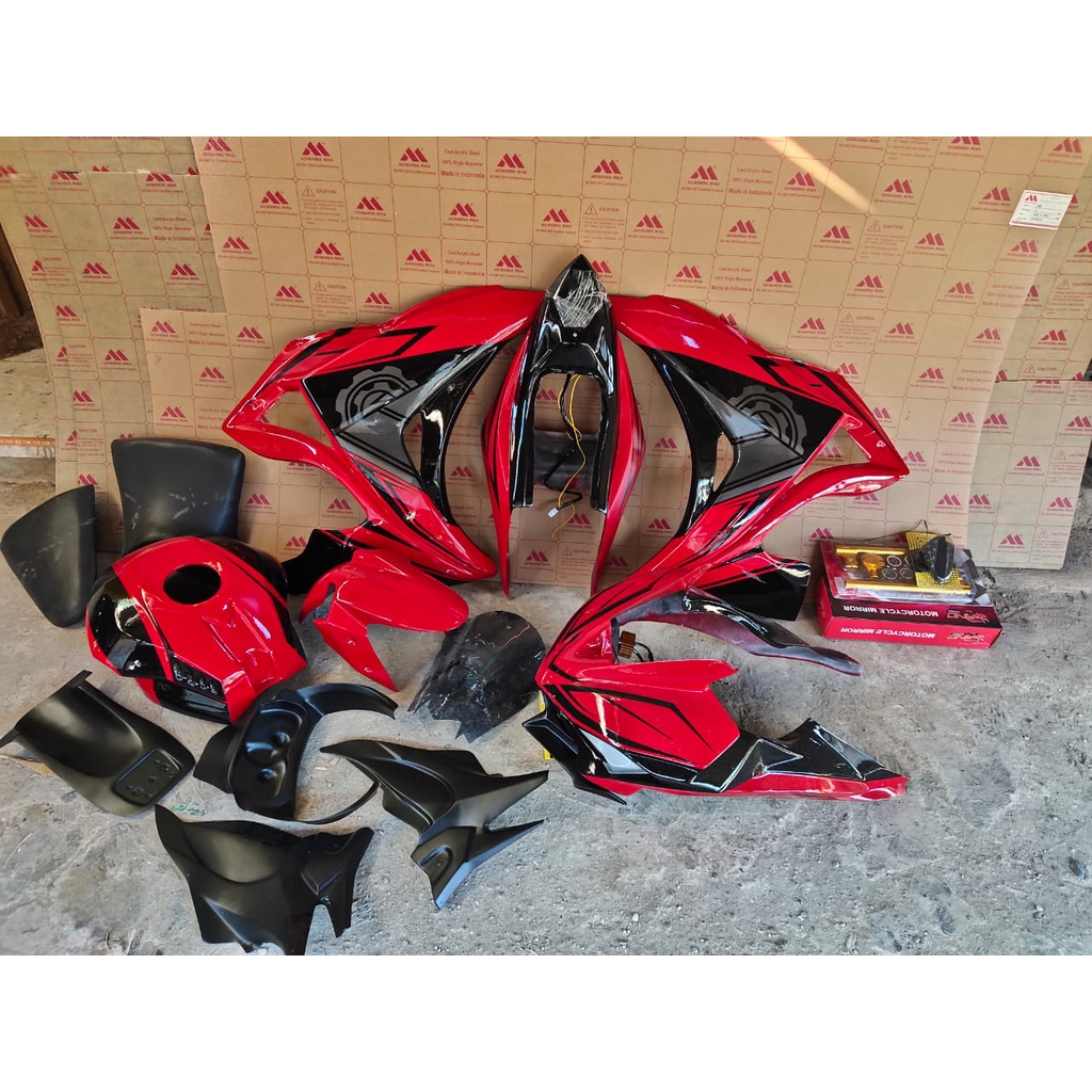 Full fairing fullbody R25 untuk OLD/NEW VIXION, BYSON, CBR 150, CBR 250, R15, VERZA