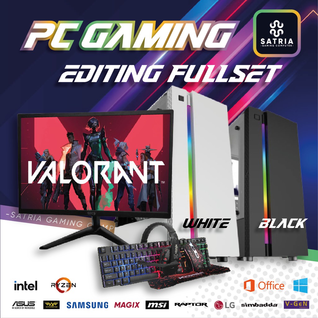 Bergaransi (GGP) PC Gaming Murah Fullset i5 RAM 8GB VGA GT 730 2GB Editing Rendering Termurah di