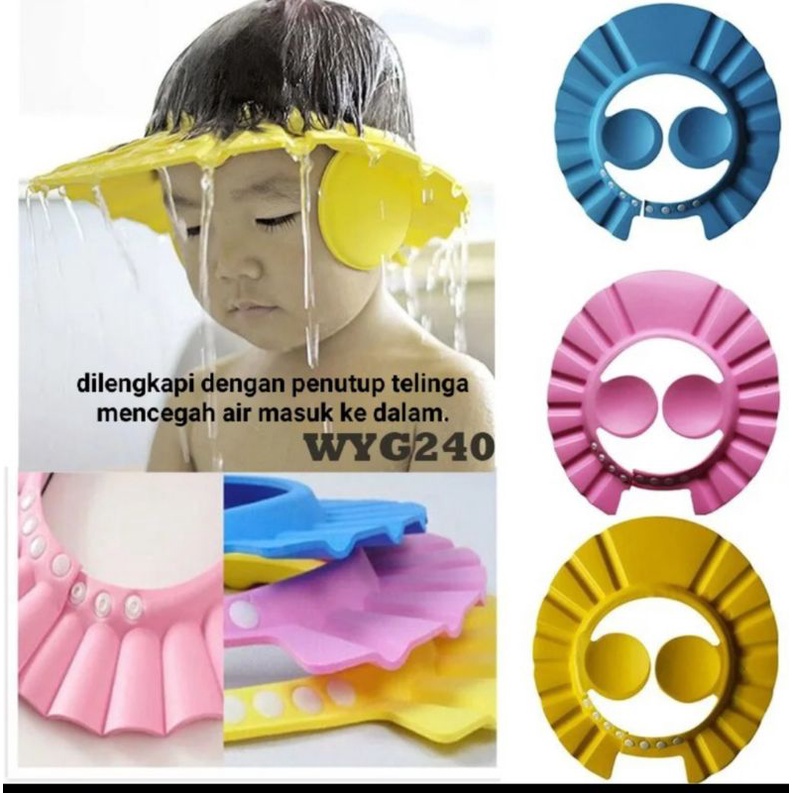 Topi Keramas kuping Anak Bayi, Topi Mandi anak bayi