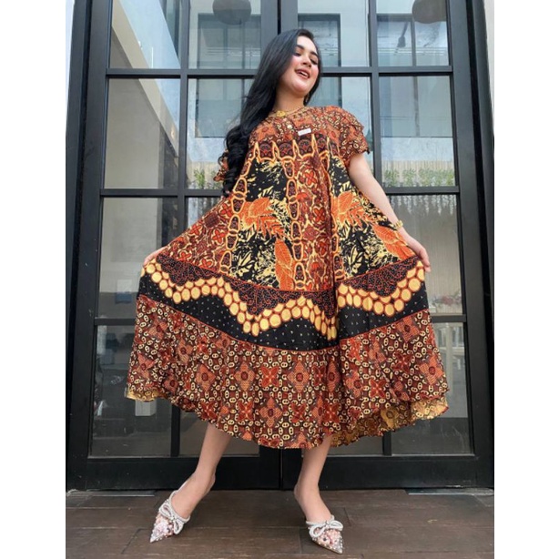 Daster sogan klok busui-daster busui murah-daster rayon sogan-daster rayon klok-daster batik sogan