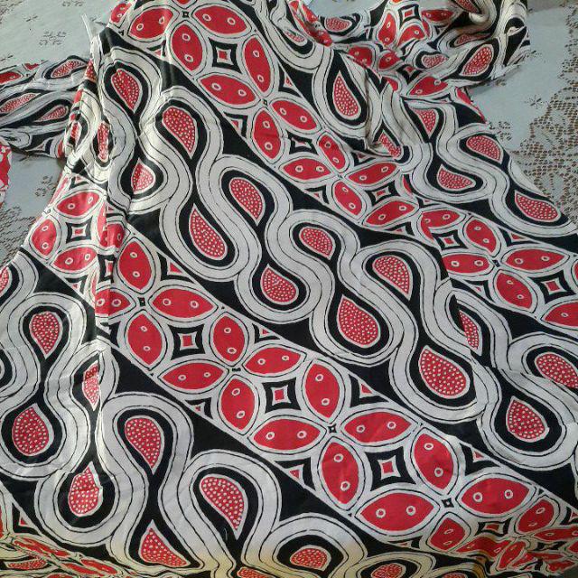 Gamis Zara Merah Delima Original Batik Pekalongan