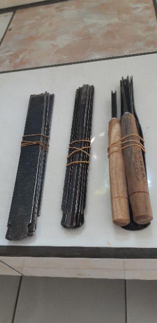 Alat Pahat Tatah Ukir Serba 5 Murmer Lengkap Dengan Palu Ganden