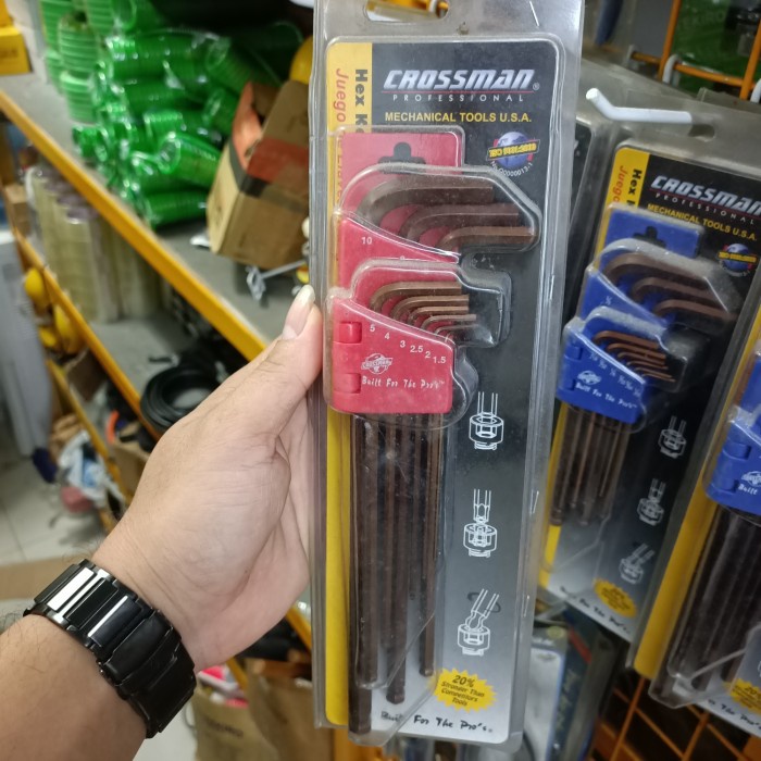 kunci L crossman pendek mm 1.5mm-10mm - kunci L Made in USA crosman tp