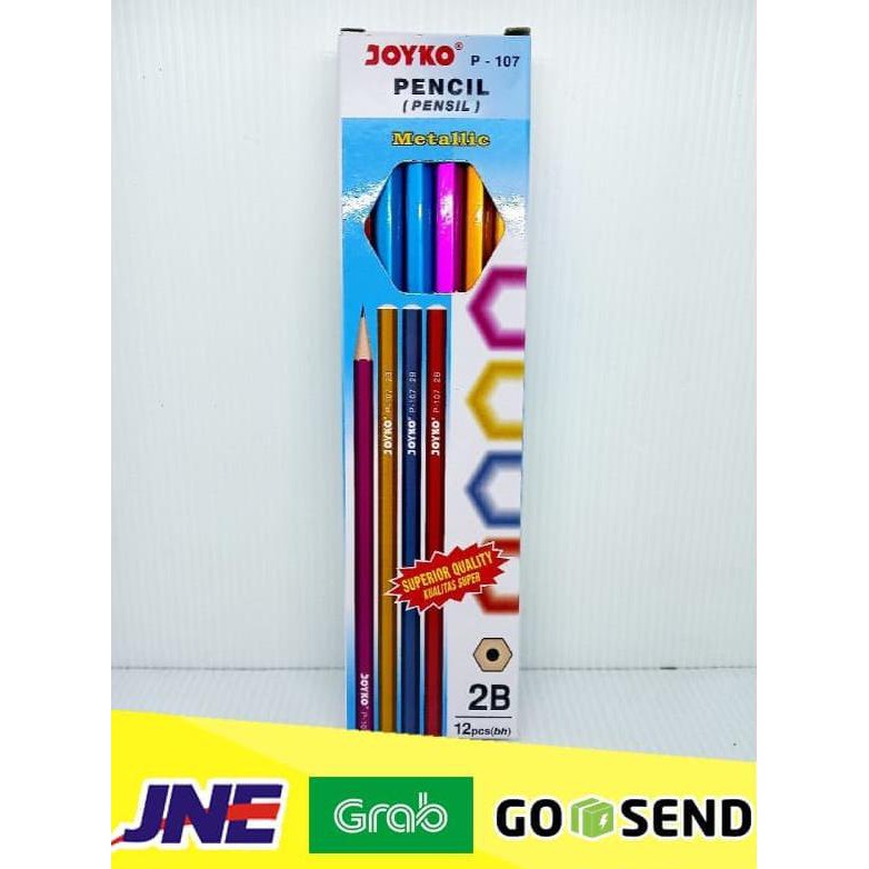 

[1 LUSIN] PENSIL 2B METALLIC 107 - JOYKO
