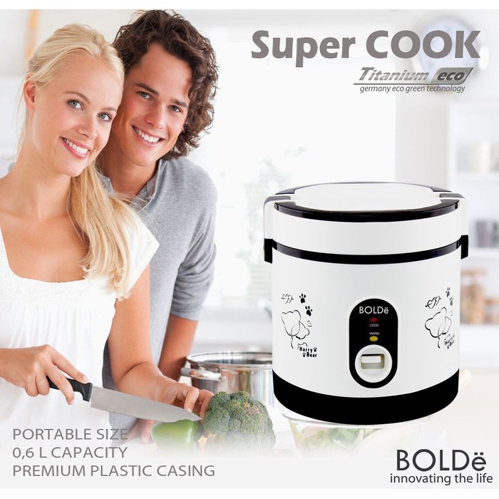 Rice Cooker Titanium Eco + Super Cook Bolde Original Termurah