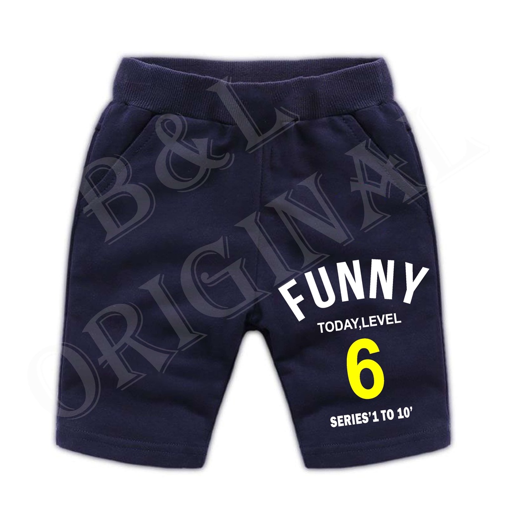 BS/COD/CELANA PENDEK FUNNY ANAK ANAK 1-7 TAHUN//REALPIC//GOOD QUALITY