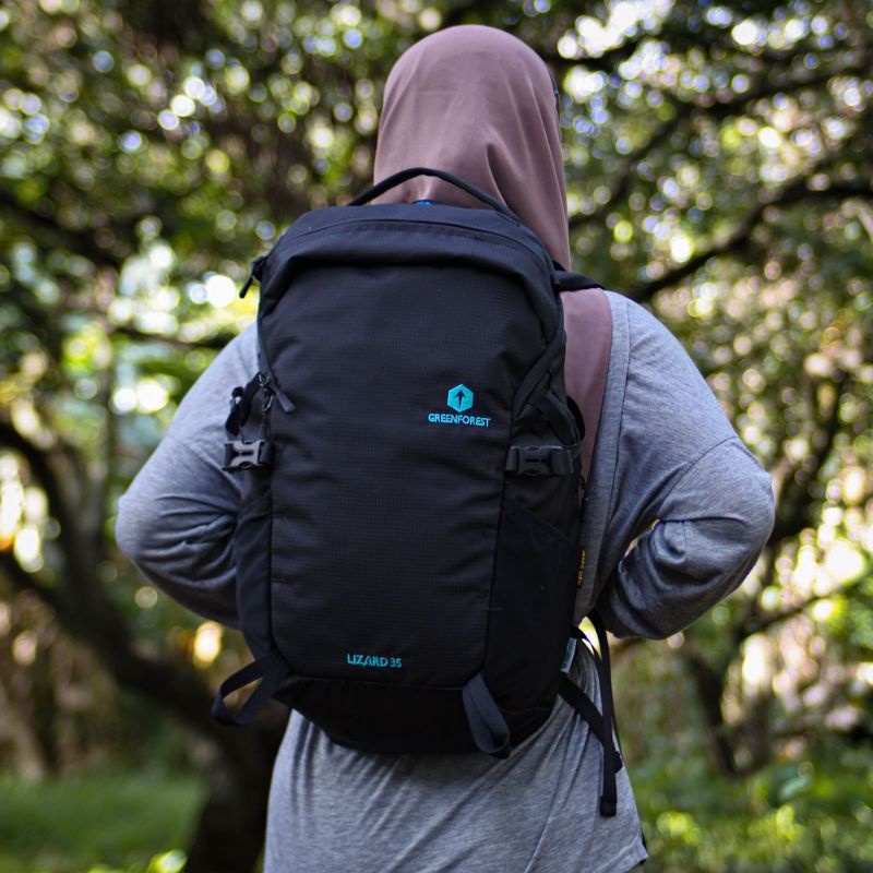 Greenforest Lizard Tas Ransel - Tas Backpack Outdoor 35L Slot Laptop Pria Dan Wanita
