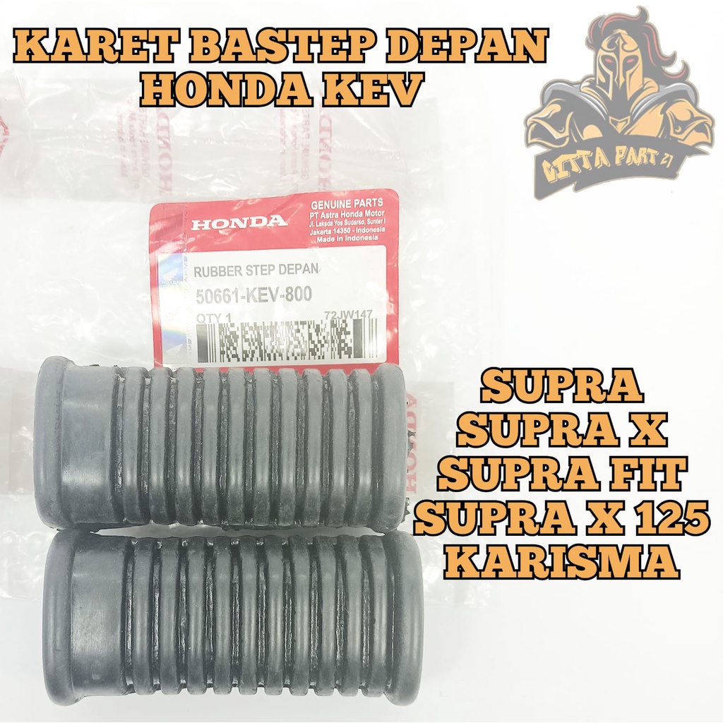 KARET BASTEP FOOTSTEP DEPAN HONDA KEV KUALITAS ASLI ORIGINAL HONDA AHM PRESISI KARET BERKUALITAS KARET TEBAL TIDAK PECAH TIDAK MUDAH PUTUS TIDAK LICIN SUPRA X SUPRA FIT SUPRA X 125 KHARISMA