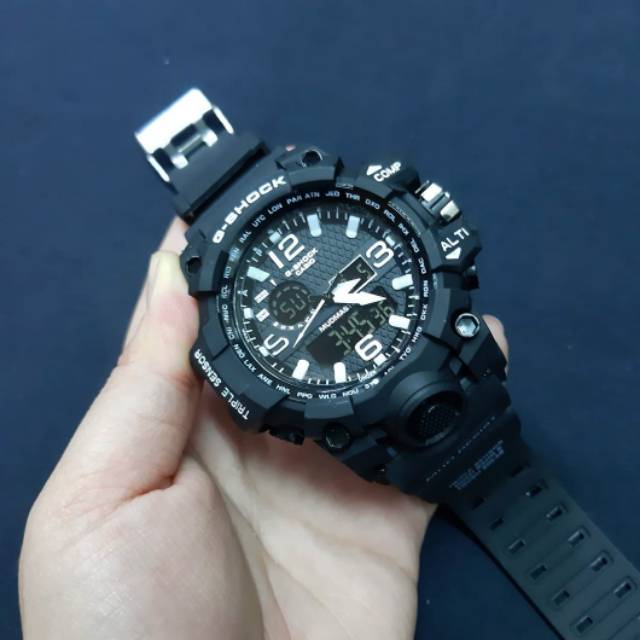 Jam Tangan Casio Gshock GWG1000 Water Resist Renang - Hitam lis Abu