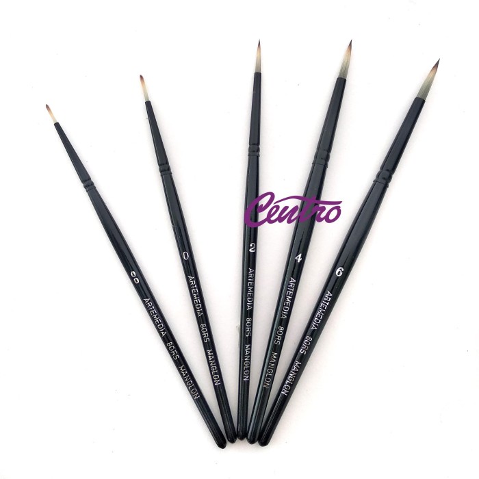 

Arte Manglon Watercolor Brush Set Kuas Cat Air Water Color 5 Pcs