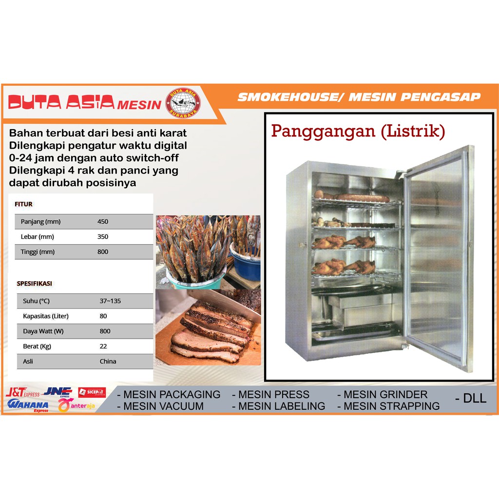 SMOKE HOUSE/ MESIN PENGASAP DAGING DAN IKAN (LISTRIK)