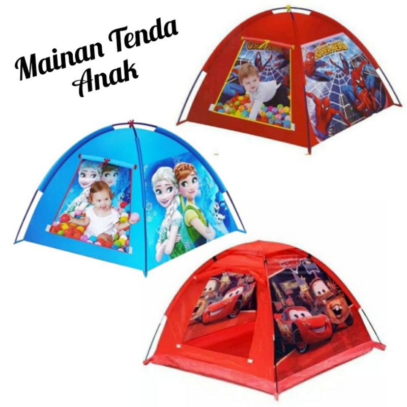 Mainan Tenda Camping Anak Karakter - Rumah Rumahan Istana Edukatif