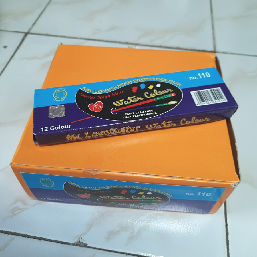 

12 SET Cat Air GUITAR 110 Lukis Kecil 12 Warna Polar Water Color Paint