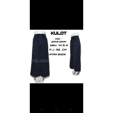 BOYFRIEND JEANS KULOT / KULOT JEANS SNOW / KULOT JEANS SNOW RAWIS JUMBO