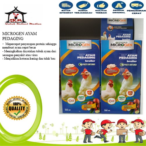 Vitamin Nutrisi Ayam Pedaging Broiler Microgen 500 ml