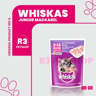 Makanan basah murah untuk Kucing WHISKAS Pouch 80gr All Varian 1dus @24pcs