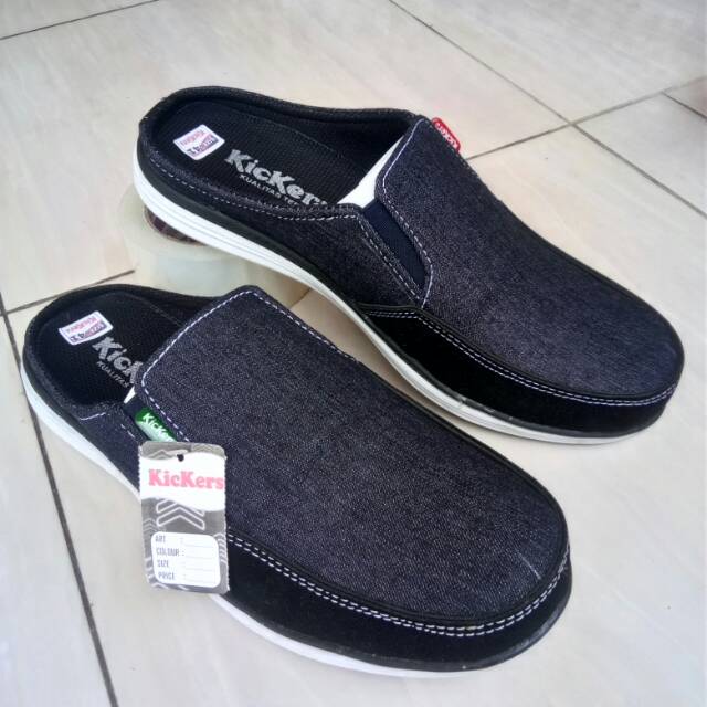 Sepatu sandal Selop kain levis kombinasi sliop kain bagor kombinasi murah