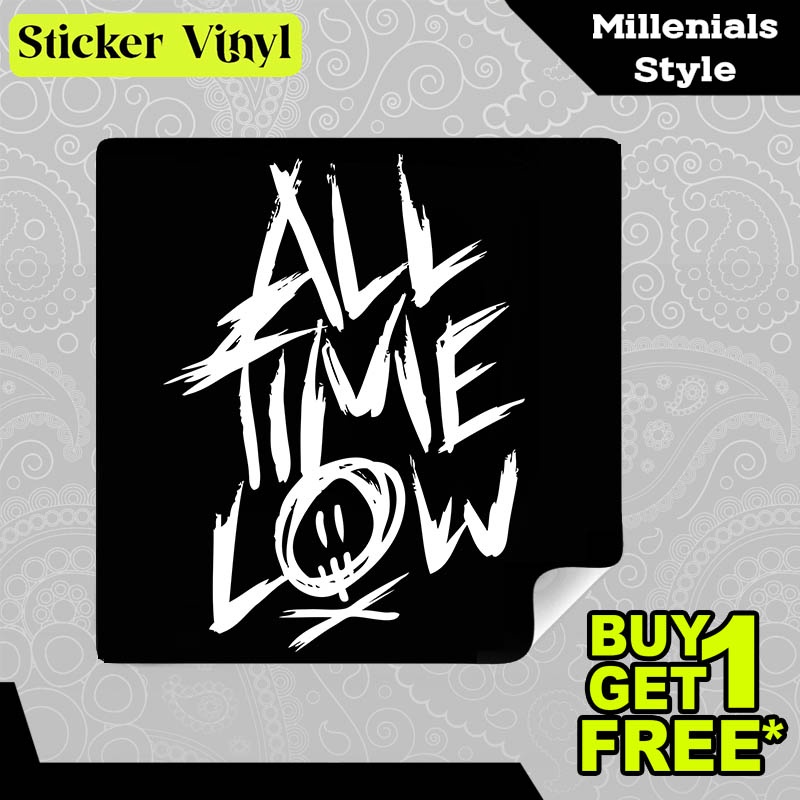 

Stiker Sticker All Time Low Tulisan Kalimat Gaul Inspiratif Desain Keren dan Kekinian Aesthetic Bahan Vinyl Satuan Anti Air