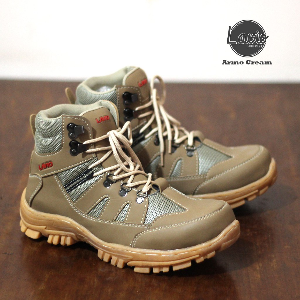 BIG SIZE 44-45 SEPATU SAFETY PRIA UJUNG BESI ORIGINAL SAFETY KERJA PROYEK, OUTDOOR LAVIO ARMOR ARMO