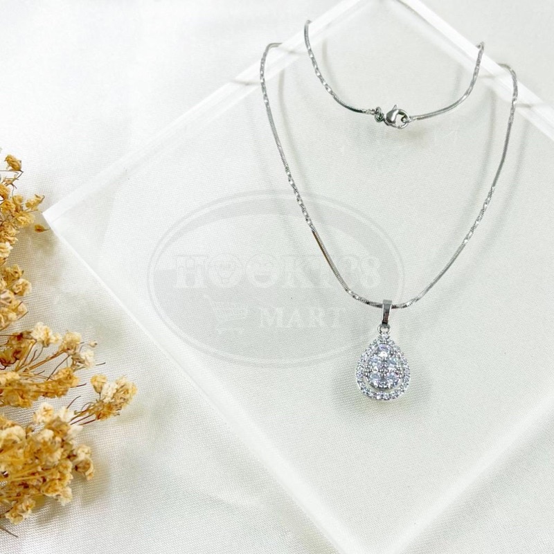 HK COD Kalung Milano Liontin Xuping Titanium Lapis Emas Anti Karat Korea