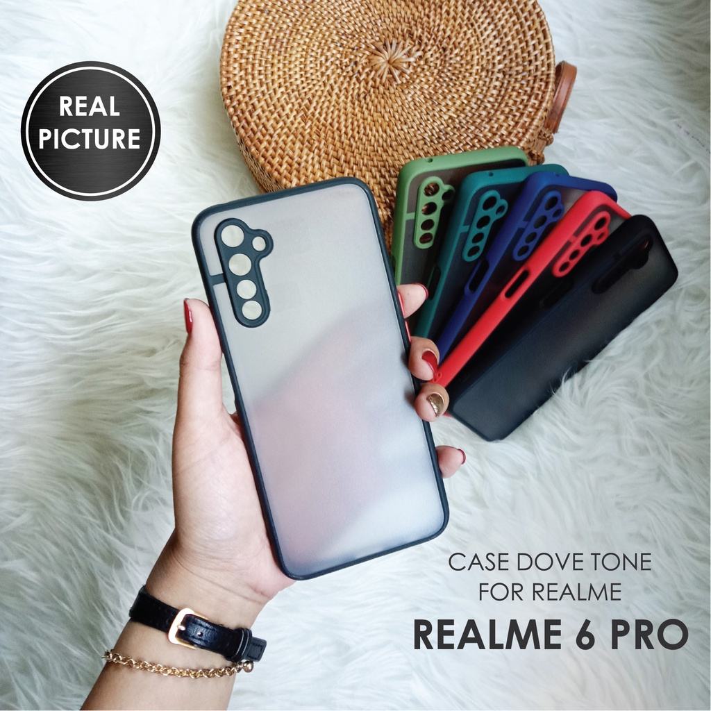 CASE HP REALME 6 PRO SOFTCASE DOVE MATTE PLUS PELINDUNG CAMERA