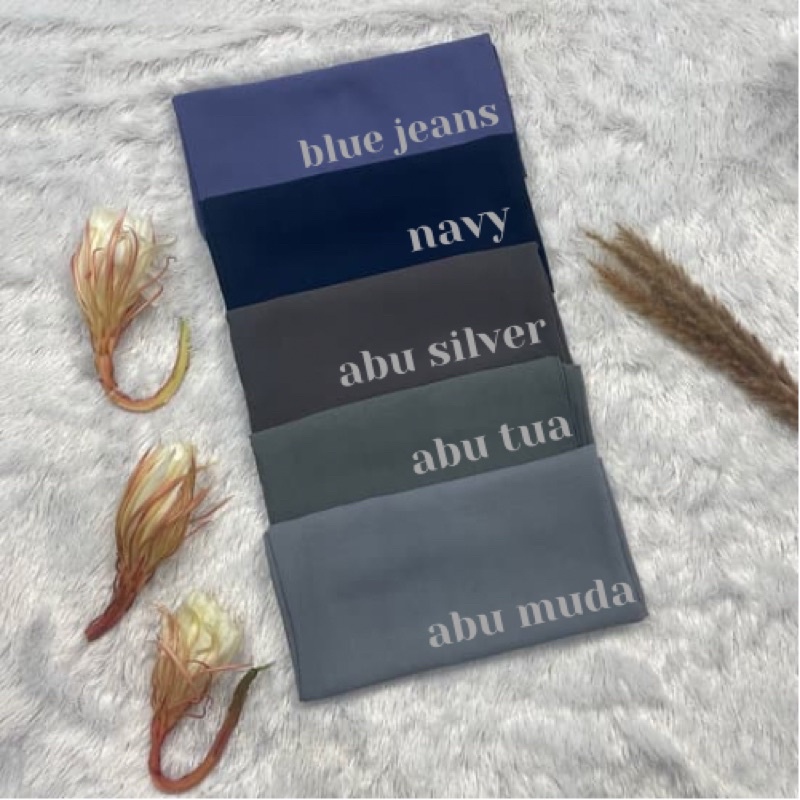 Hijab Segiempat Polycotton 115 x 115 Warna Part 1 Bella Square-2