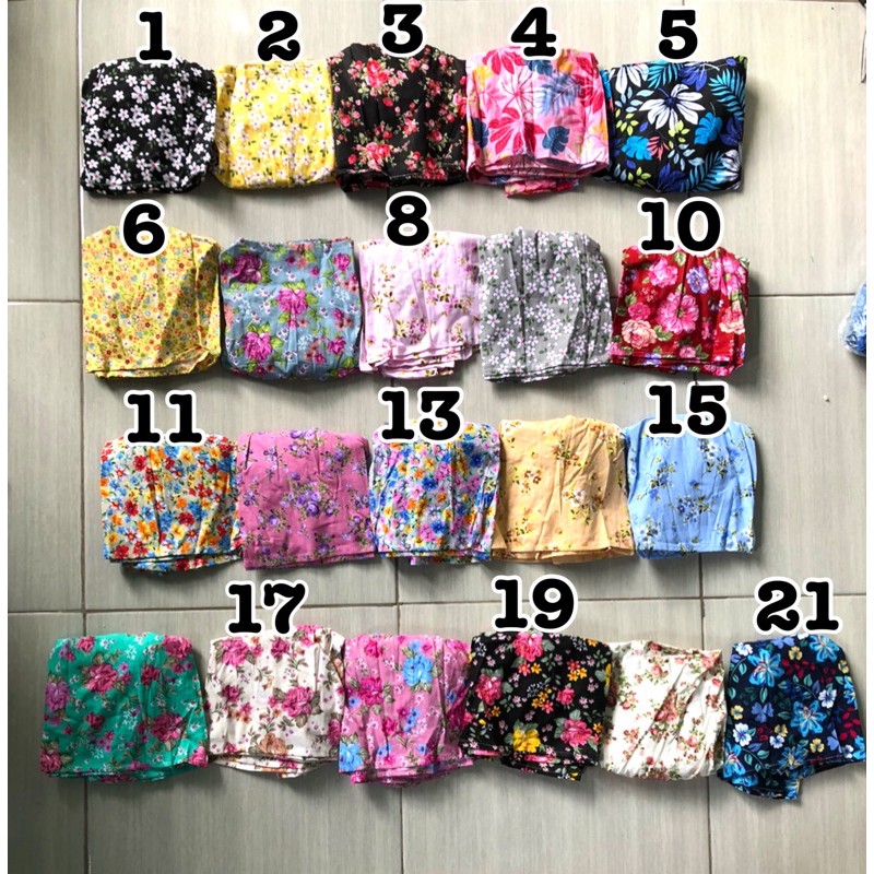 (Harga Ecer) Dress tali pundak bonus headband / bandana, bisa pilih motif,  untuk balita