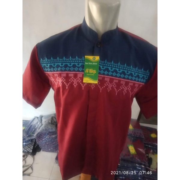 BAJU KOKO PRIA GUS AZMI / BAJU KOKO PRIA LENGAN PENDEK/KOKO BORDIR/KOKO MUSLIM/KEMEJA KOKO/LENGAN PENDEK/KOKO TERMURAH DAN TERLARIS/KEMEJA KOKO TERARRIVAL/KEMEJA BORDOR