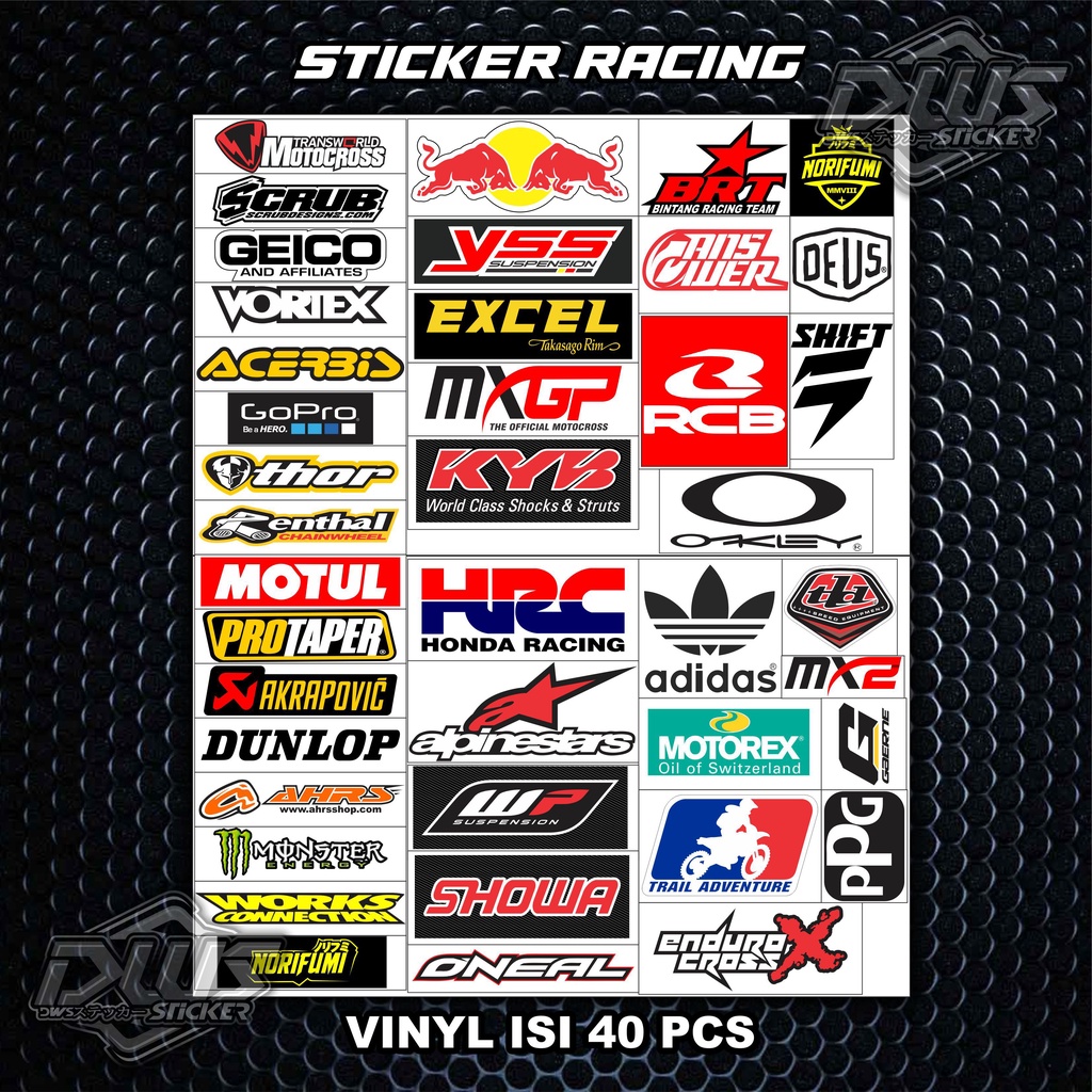 Jual STICKER RACING / STIKER PACK / STIKER MOTOR / STICKER BALAP ...