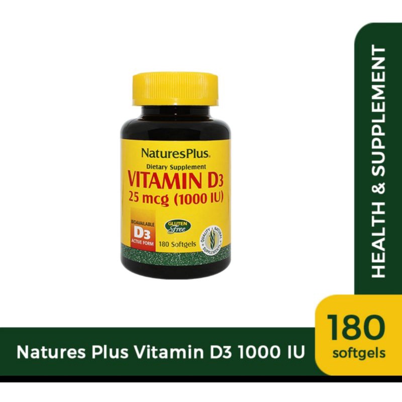 Nature's Plus Vitamin D3 1000IU