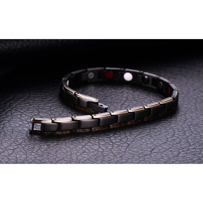 Gelang cowok cewek / gelang pria wanita / Gelang kesehatan titanium nano magnet energi GP013