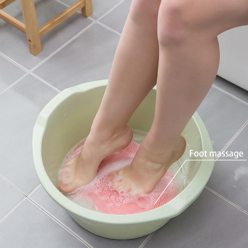 Pad Pijat Kaki Bahan Silikon Anti Slip Dengan Suction Cup Untuk Kamar Mandi