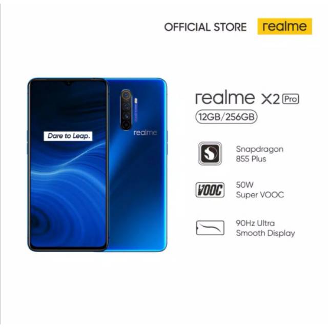 REALME X2 PRO RAM 12 GB INTERNAL 256 GB - GARANSI RESMI REALME INDONESIA SETAHUN