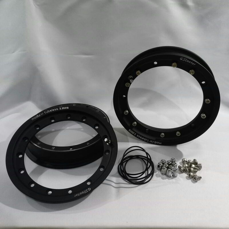 VELG MODULAR R10 GS SCOOTER VESPA BLACK ring velk pelg pelk gscooter