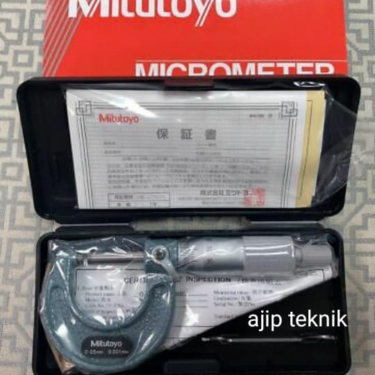 micrometer / outside micrometer mitutoyo 0-25mm ORIGINAL