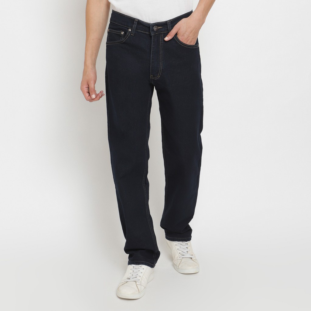 Jumbo L&G Elengie Celana Jeans Pria ST G 616 Stretch Slim Fit Washed Premium 12.5 Oz