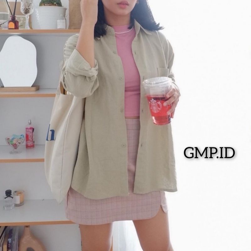 kemeja Linen Oversize - Olivia shirt