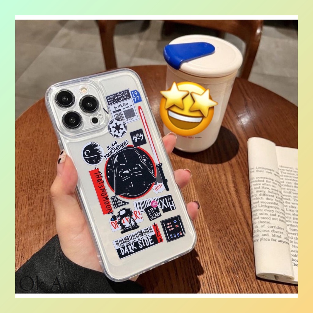 Casing Star wars GG01 for Oppo A1k A11k A12 A15 A15s A16 A17 A3s A33 A36 A96 A37 Neo 9 A5s A5 A52 A53 A54 A57 A7 A72 A74 A76 A77 A9 A92 A95 Reno 4 4F 5 5F 6 7 7Z 8 8Z Realme U1 U2 2 Pro C1 C2 C11 C21 C21y C30 C31 C33 C35 5 5s 5i C3 Narzo 50a 50i