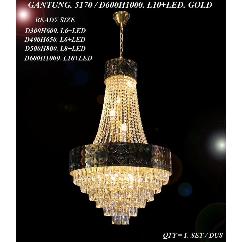 Lampu Gantung Kristal LED 5170
