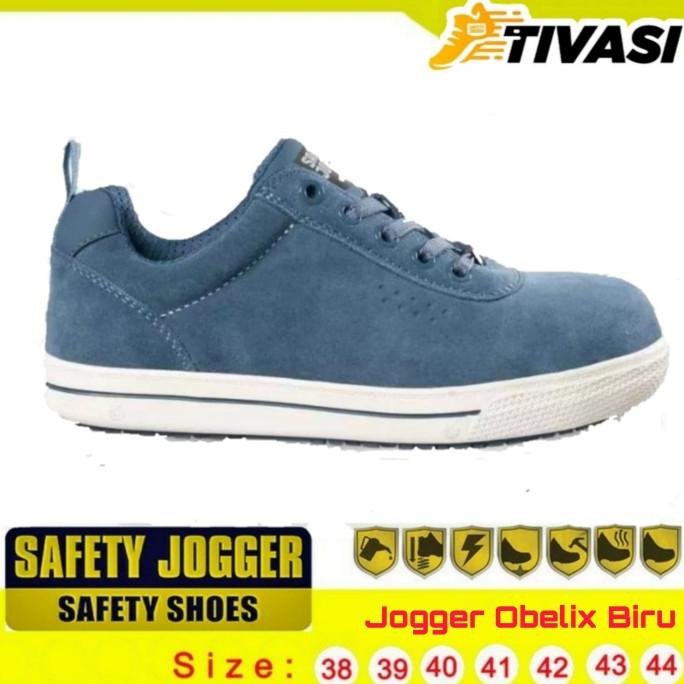 Sepatu Safety Jogger Obelix Biru Termurah