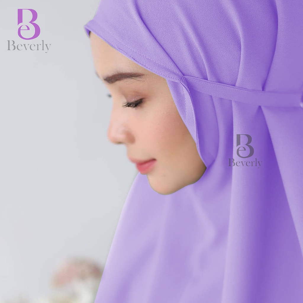 Hijab Jilbab Kerudung Bergo Maryam Diamond Warna Lilac Best Quality Khimar Instan Murah