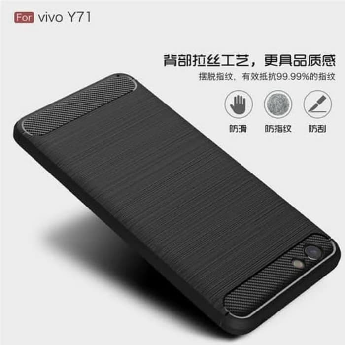 Case HP Carbon Soft Vivo Y71 CasinG Kondom
