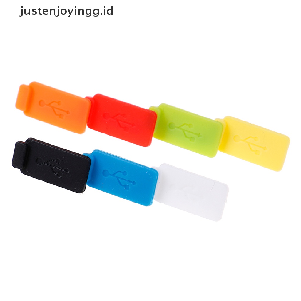 // justenjoyingg.id // 5pcs Universal usb dust plug port charger cover jack interface dustproof ~